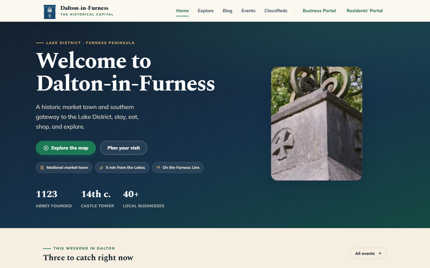 Dalton-in-Furness town visitor website